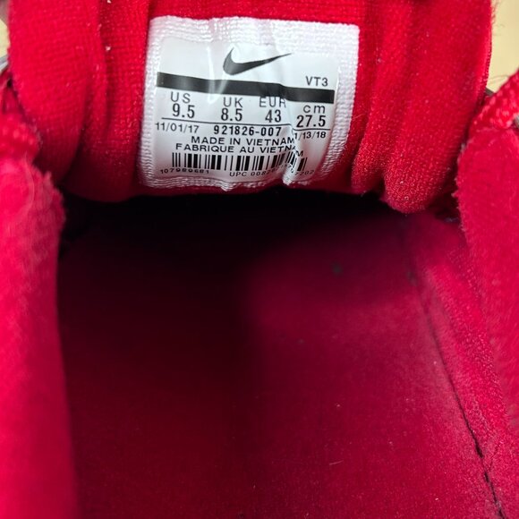 Nike Air Max 97 Sneaker Shoes Men's 9.5 Dark Grey Gym Red 921826 007 - Picture 10 of 15